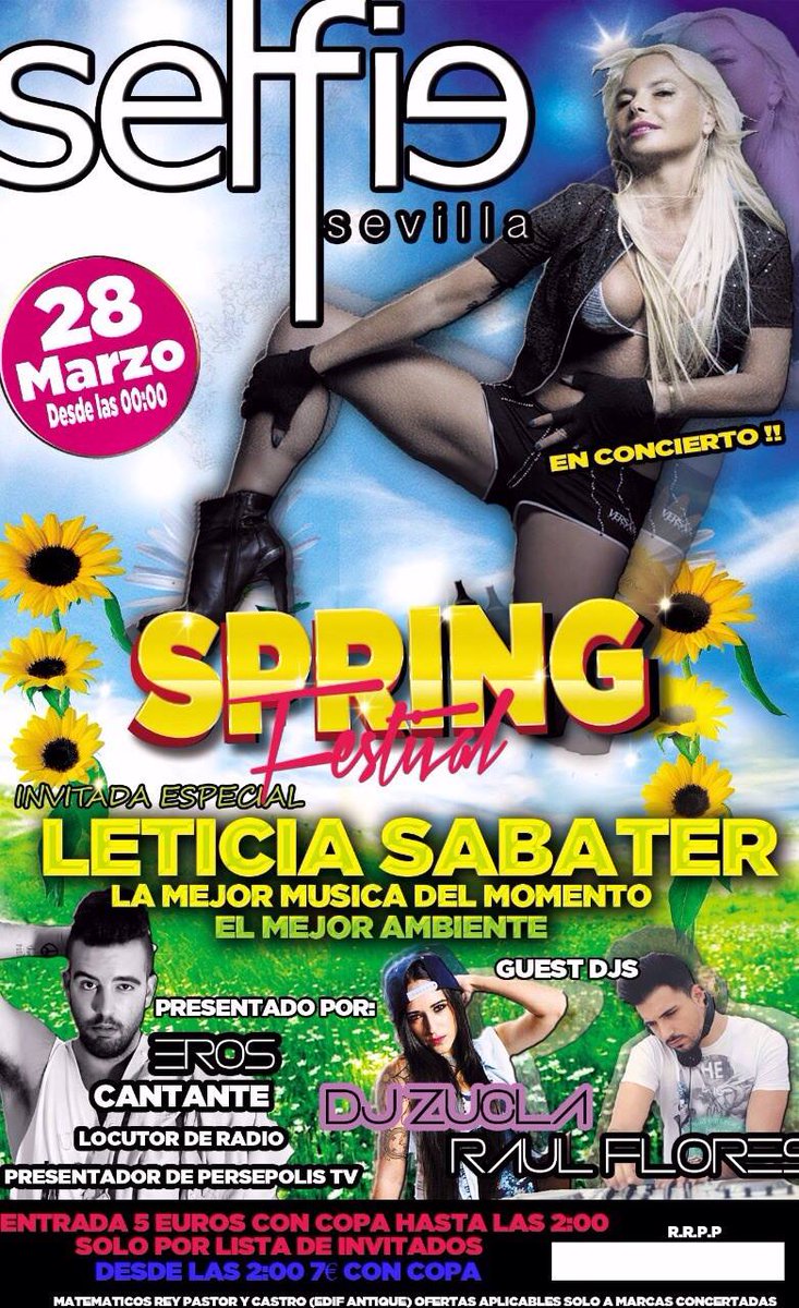 ACzucli's tweet image. SELFIE te espera este SÁBADO con LETICIA SABATER y muchas sorpresas más !!! ¿TE LO VAS A PERDER?