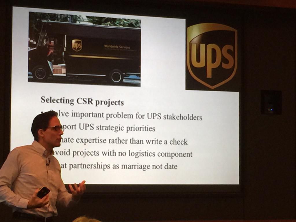 JennFridayJones's tweet photo. Great guidance for CSR strategy from @UPS by Don Sull @PointsofLight #CSCBoston http://t.co/gjVUzcE0HS