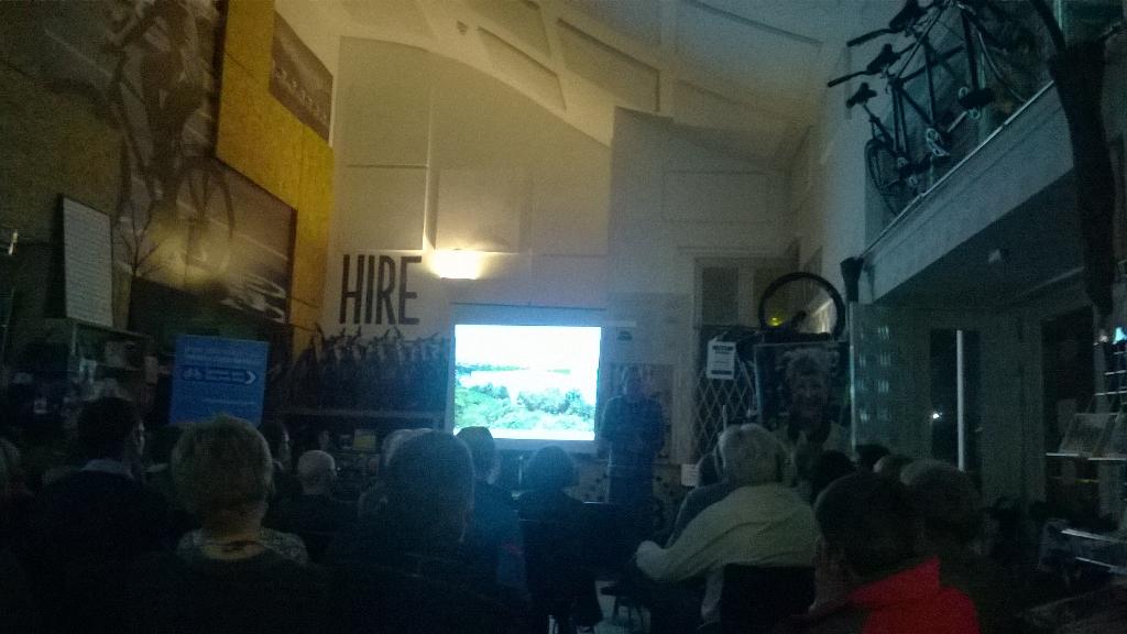 SusNEsupport's tweet image. Great evening of long distance cycling talks by @SustransNE volunteers/staff and @hannahmreynolds @the_cycle_hub