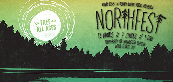 UMNDuluth's tweet photo. Wed., April 1, live music, live fun. Check out NorthFest’s amazing lineup. http://t.co/SS4Mcjd41r http://t.co/nznorK83R3