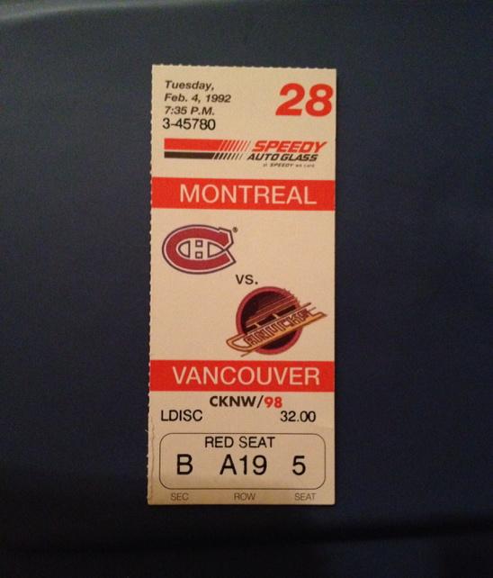 Hey @vancanucks, found this in my basement. How about a throwback price promo one of these days! #tbt #springcleaning