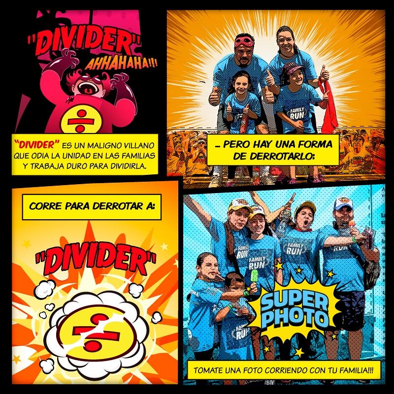 FamilyRunCol's tweet image. Conoce a #Divider un terrible villano que solo tiene en mente separar las familias! 
#FamilyStory #1k