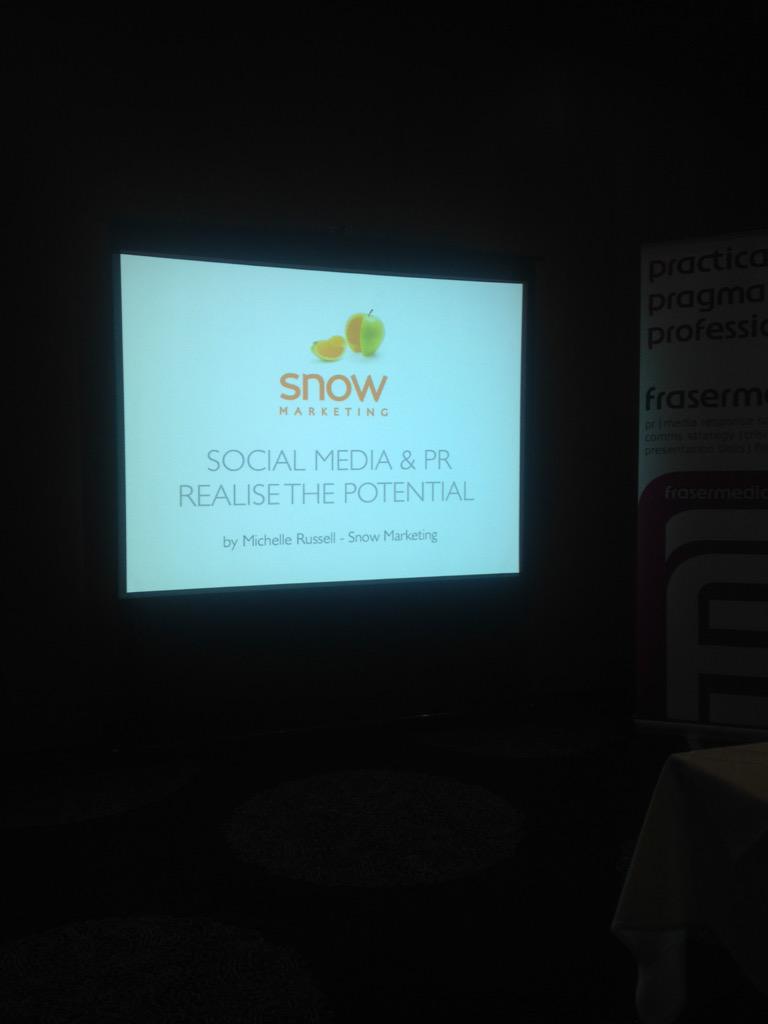 highlandsocial's tweet photo. Michelle's turn @snowmarketinv at tonight's #highlandsocial #socialmedia http://t.co/Nao7DJogt8