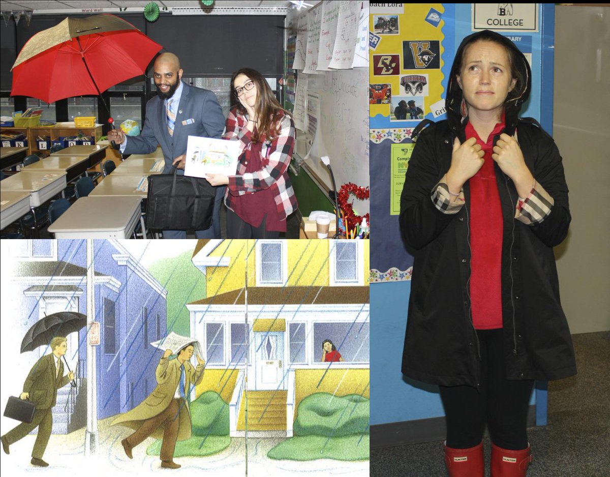 HarlemPrepElem's tweet photo. #Rain or shine, #STEPbook #CharacterDay is a hit! @DemocracyPrep http://t.co/wwPRYM5xsO