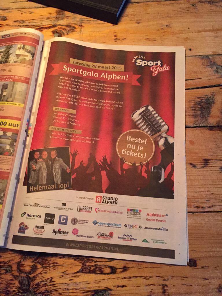 Weer een leuke advertentie in het Alphens Nieuwsblad en Gouwe Koerier. #vormgevingdoor #FeelGoodMarketing