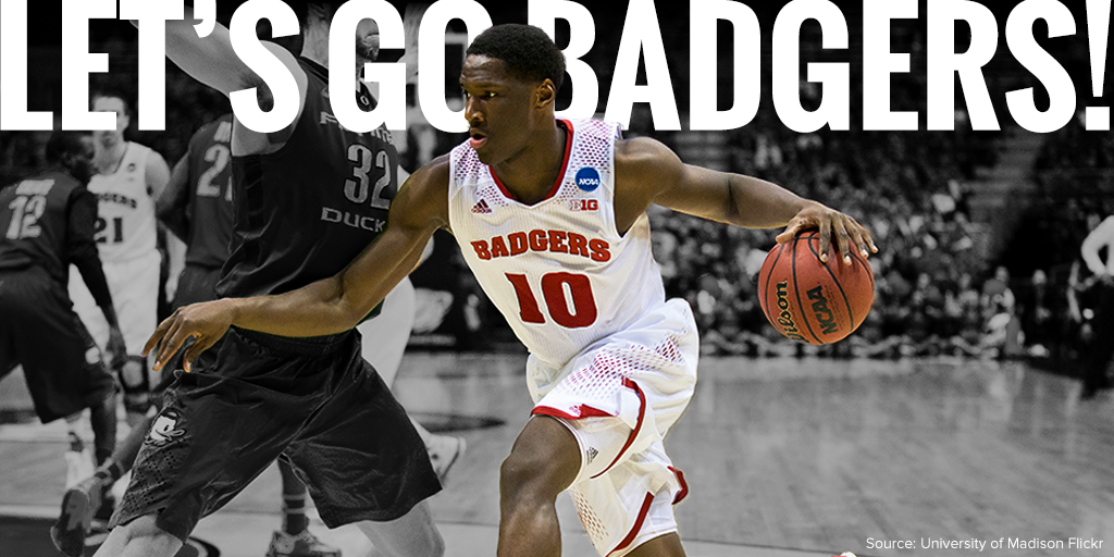 ScottWalker's tweet image. Looking forward to watching @BadgerMBB beat @UNC_Basketball tonight. Let's go #Badgers #NCAA - TW