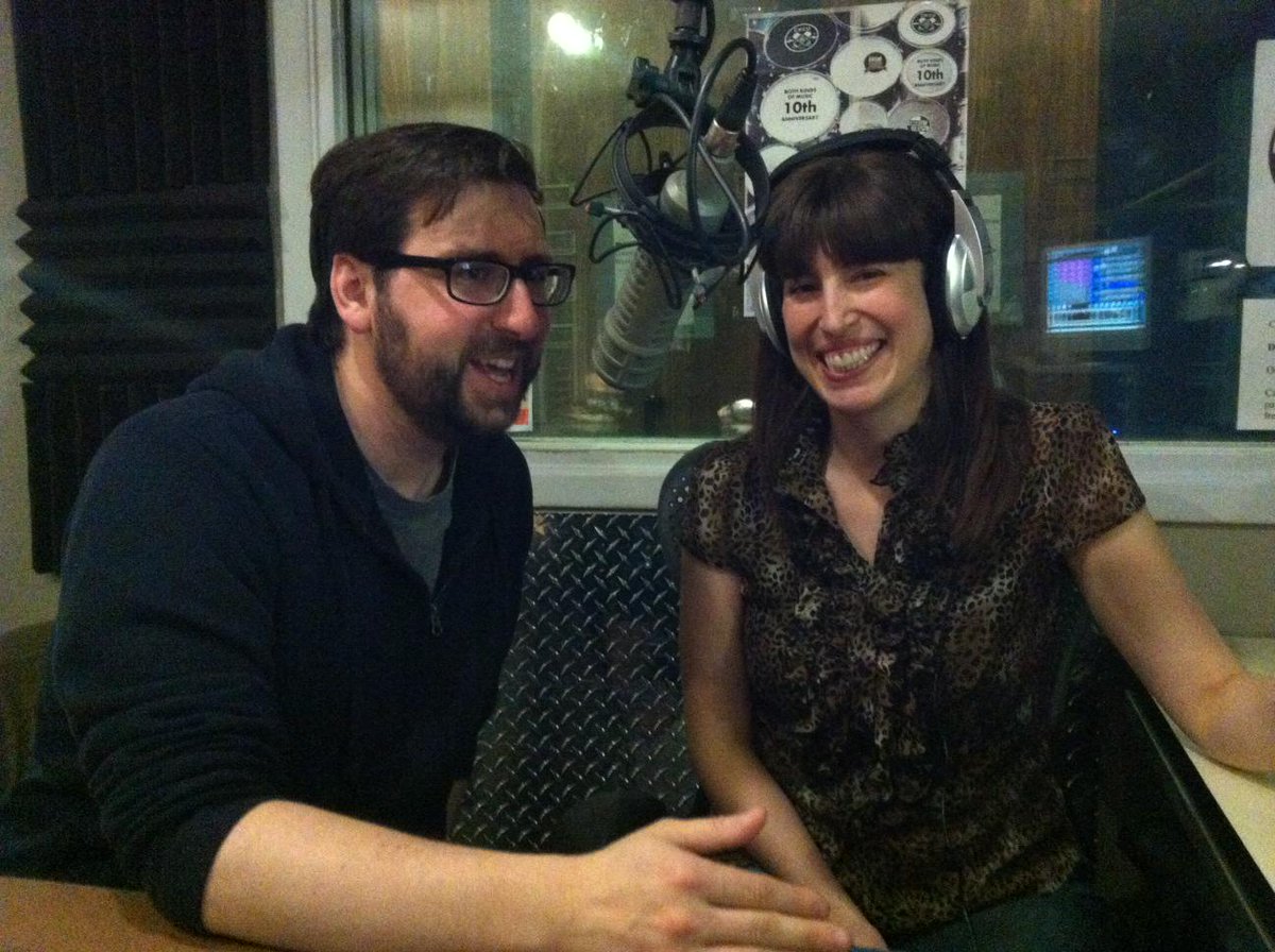 This Saturday, Cafe Dekcuf!  Also, pic of Phil and Tanya having a great time on CKCU!