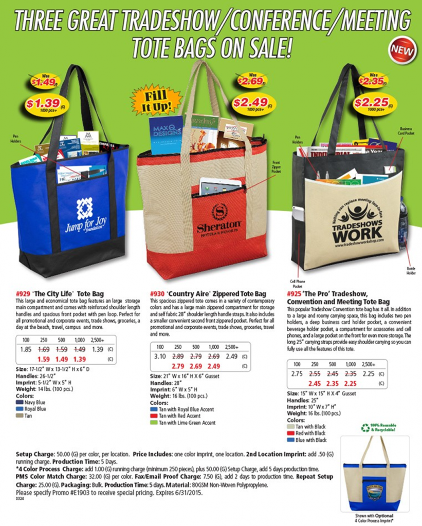 Promoproduct's tweet image. Custom Printed Tote/Tradeshow Bag - …pecials.dallaspromotionalproducts.com/promotional-pr…