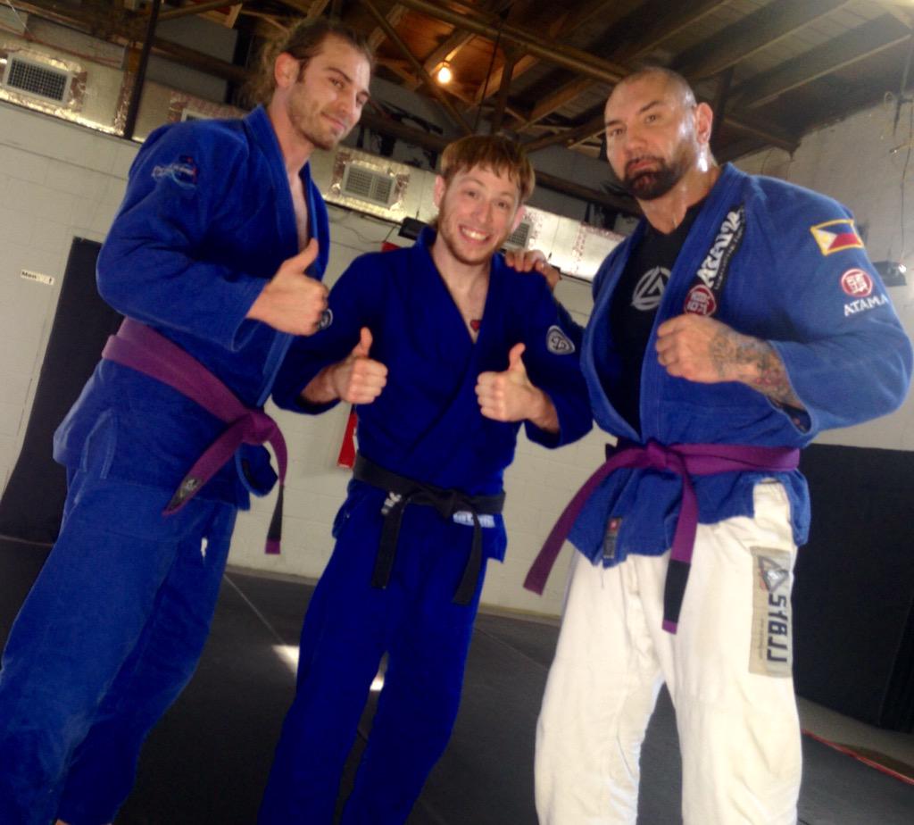 Dave Bautista on X: @joshrafferty @AWESOME_JOEYB Great day on the mat at  Ybor BJJ Joey that smile's not fooling anyone.  /  X