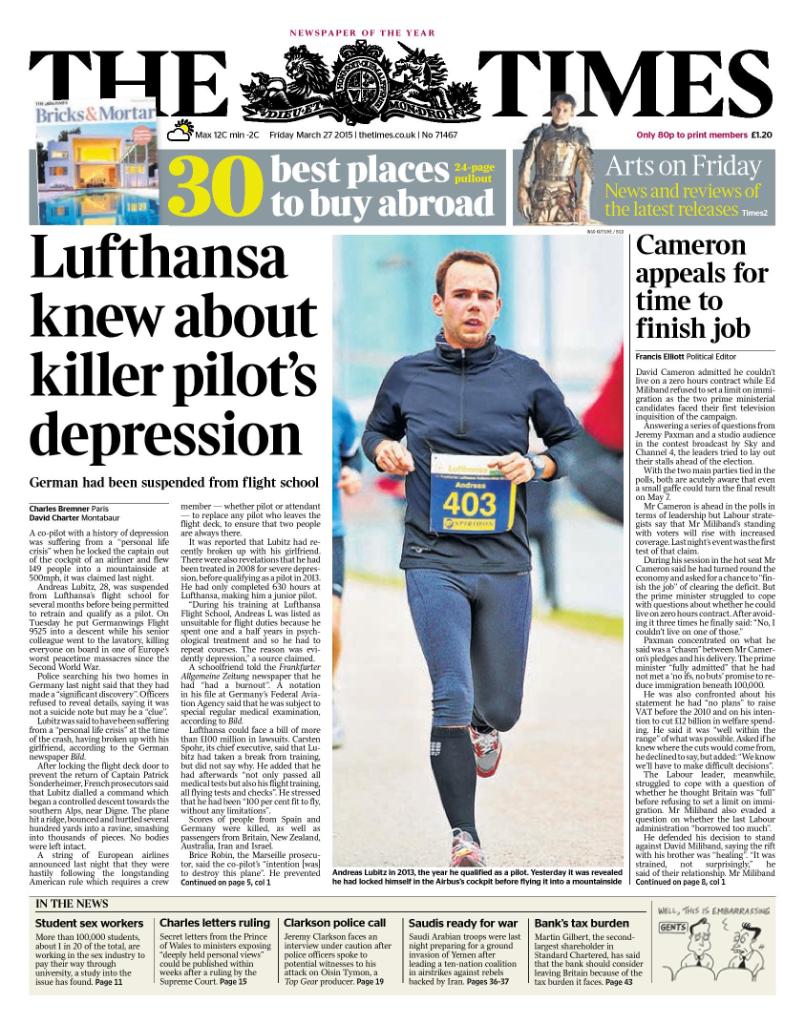 Germanwings Pilot Was Locked Out of Cockpit Before Crash in France CBDwuc1W4AAAmDk