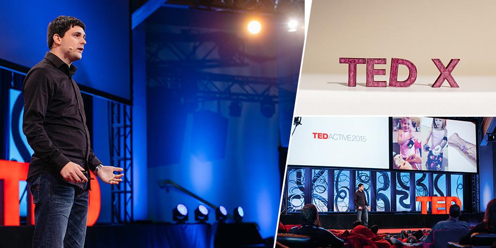 msonenote's tweet image. Awesome! #CollectiveProject student Albert was featured at TedActive for his work on @Limbitless3D.