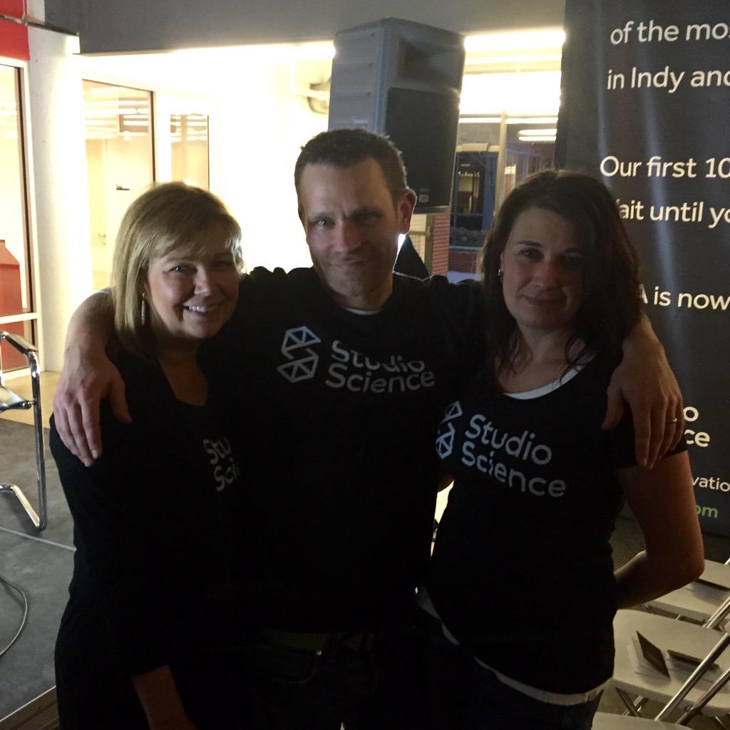 JennyRMassey's tweet image. @StudioScience fun with friends- congrats @kristianindy on your success!! #studioscience #Indianapolis #econdev