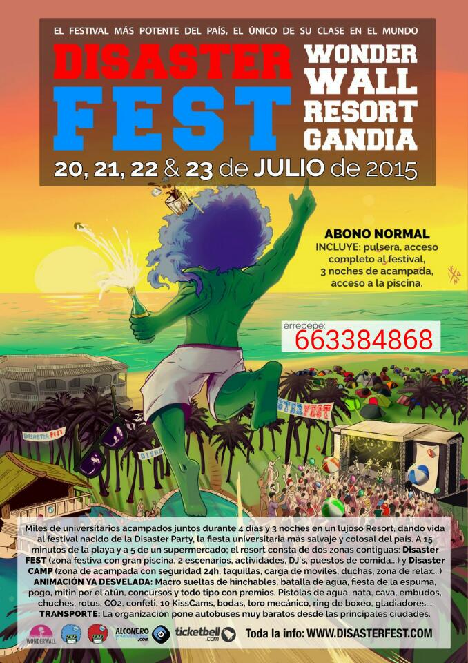 Lore_RrppVito's tweet photo. 1 DE ABRIL: VENTA ABONOS @DisasterFest EN: https://t.co/sGwFwZO2xK Compra el tuyo a precio de chollo! #DisasterFest http://t.co/WabduxAnA0