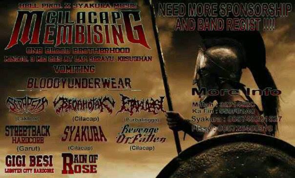 Jadwal gigs yg udah fiks untuk BLOODYUNDERWEAR