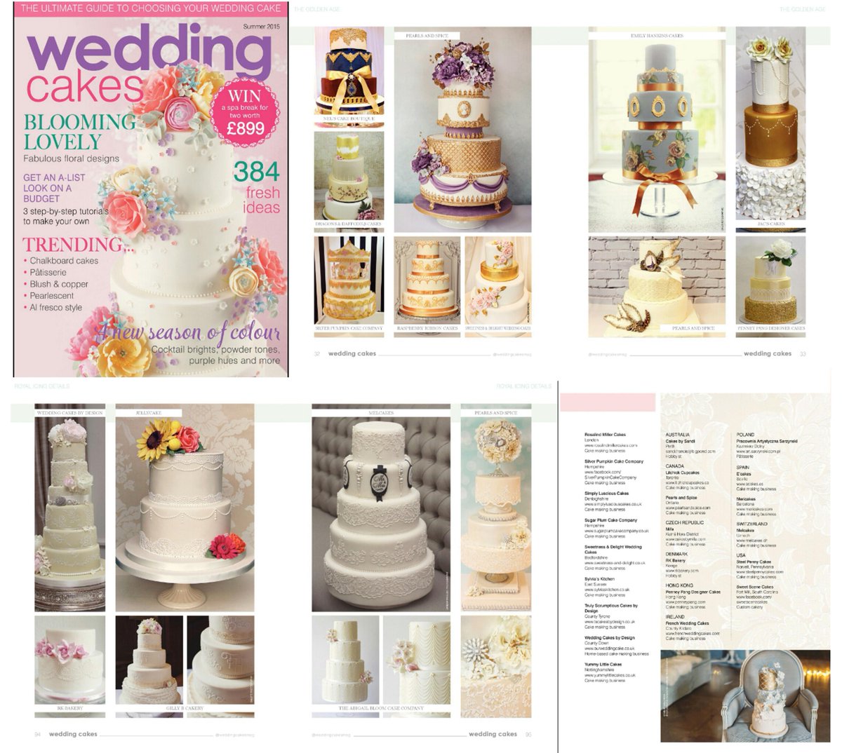 PearlsandSpice's tweet image. We are excited to say that we are in print again - 3 of our cakes are in the latest Wedding Cakes magazine #blessed
