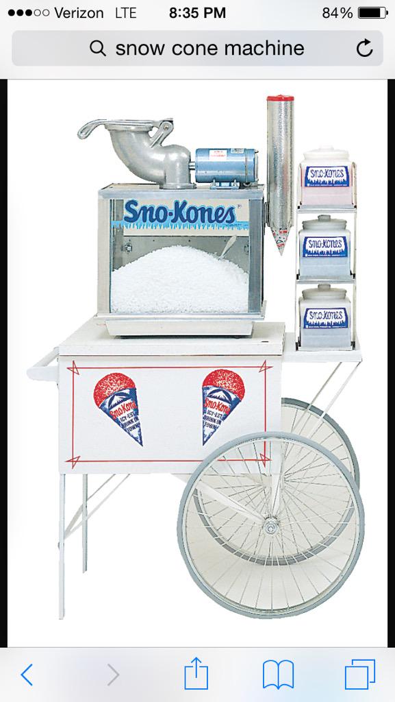 IDriveADiesel's tweet photo. @StephyMayLinda start selling snow cones on the beach. Spend the day on the beach and make money . Can't go wrong. http://t.co/nX1MjaxahR