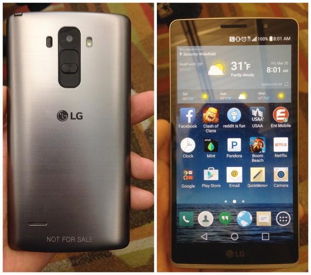 CanCodeOfficial's tweet image. First photos of the alleged LG G4 Note leaked in the wild, shows off fancy new stylus bit.ly/1yncar1