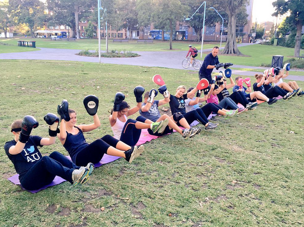 societyaus's tweet photo. SOCiETY hit the boxing ring to get #fitterwithtwitter this morning - thanks @Bestfitforward @teddyshelton http://t.co/3fX84HTSs4