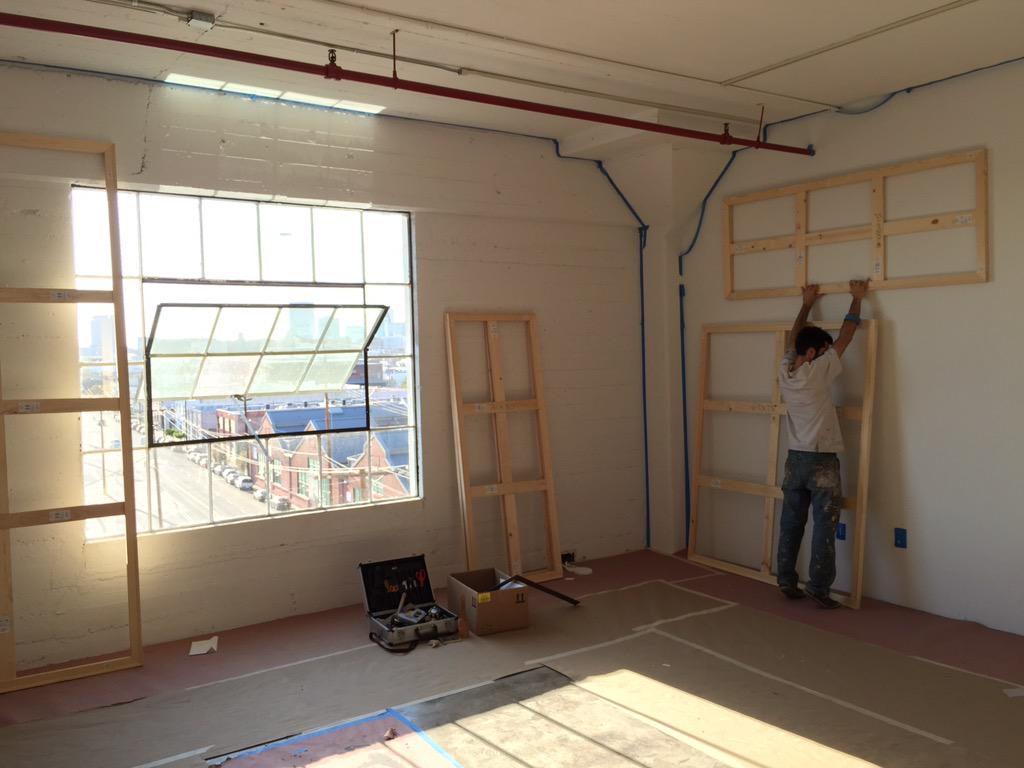<a href="/mr_aryz/">Mr Ryz</a> starting the installation of his exhibit opening next month in Downtown Los Angeles