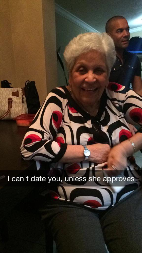 PrincessChiqui9's tweet photo. I can't date you, unless she approves 👵💖 #TRUU #SuperPicky #MyGrannyKnows http://t.co/NIaejgwezt