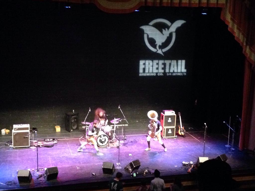 andersonmktg's tweet photo. How else would you celebrate @SABeerWeek than with polka punk and our good friends @freetailbrewing #earspank http://t.co/BVB3oAhSzW