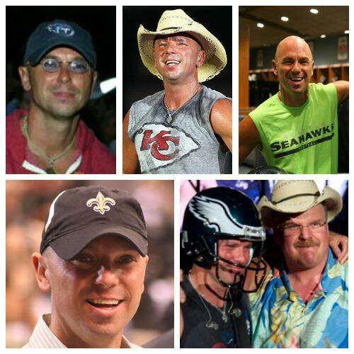 \" Happy birthday to Kenny Chesney, the man of many, many, many teams.  