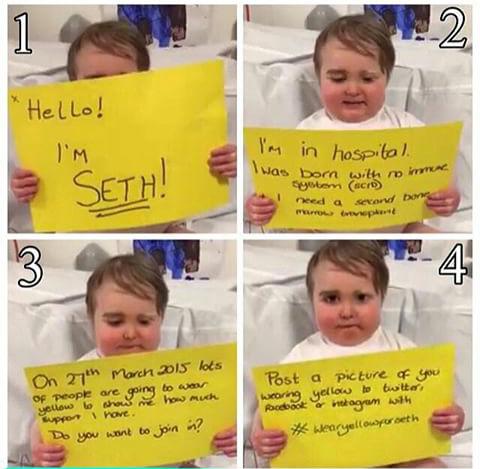 pinaySHALINA's tweet photo. #wearyellowforseth Godbless you seth.. 😊☺😉 
#fromPHILIPPINES http://t.co/WPX13VSpvZ
