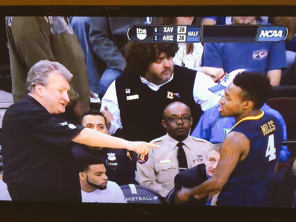 You just know he's saying, "Never piss off THOSE guys again!" #BBN #WVUvsUK