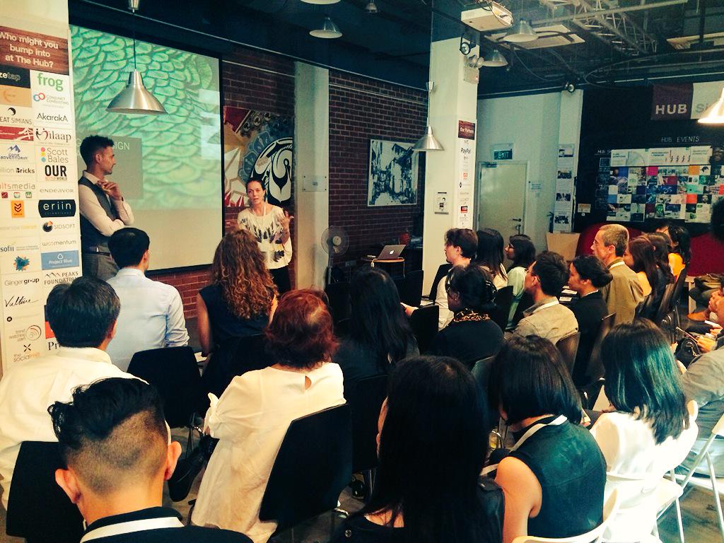 emilyachong's tweet photo. Packed house @hubsg for the @frogdesign #agingbydesign event! http://t.co/vXnjn8h08T