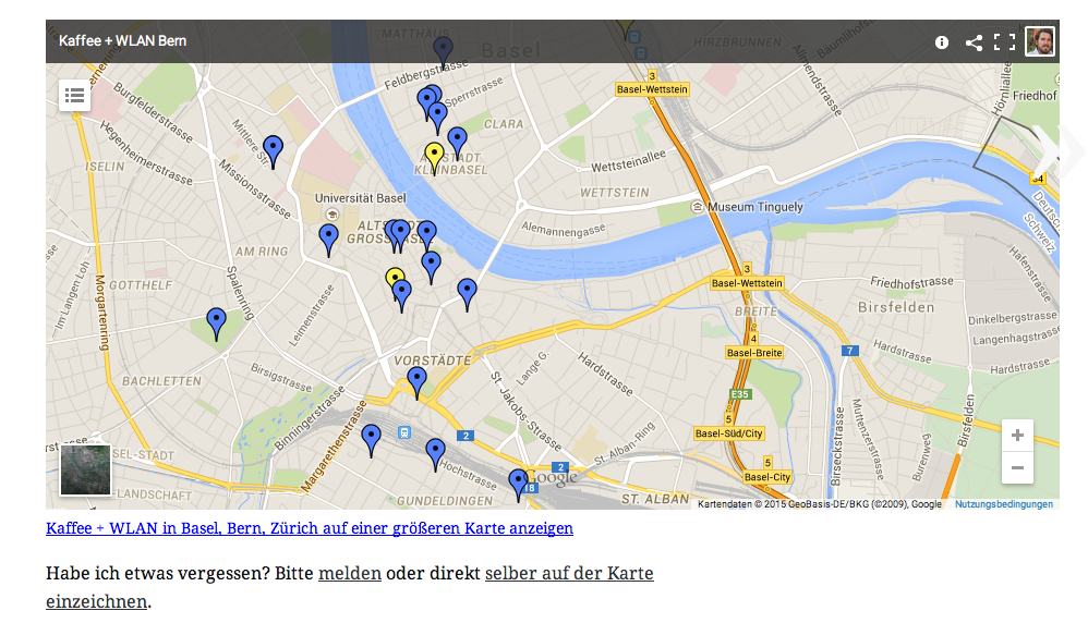 popup_office's tweet photo. Eine WIFI-Kaffee Map! Cool @davidbauer ! Gibts noch mehr davon? http://t.co/ABnxtcfKPY Kaffee in Bern @popup_office? http://t.co/FRQZ4ms4iU