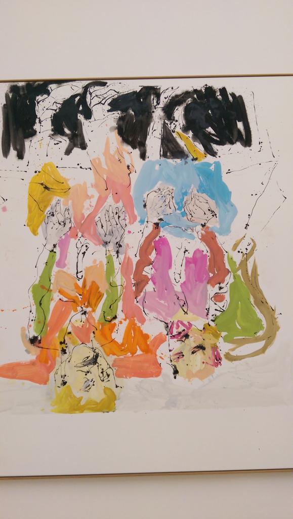 photopraline's tweet photo. Er hat einfach ein Gefühl für Farbe, Stalin und Lenin in fröhlich frischen Frühlingsfarben #baselitzLMU #baselitz http://t.co/Mlmp5vOJx7