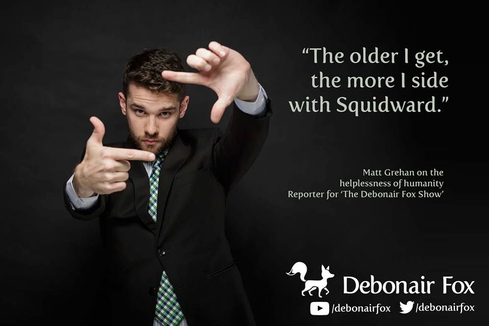 48hourmelbourne's tweet image. Watch the full episode via YouTube: buff.ly/1LVx2Md #DebonairFoxShow #DebonairFox #Spongebob #Squidward