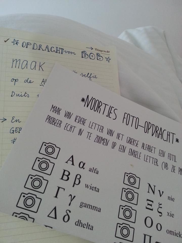 Even de opdrachten voor vandaag doornemen #wakker #secretcitytrip