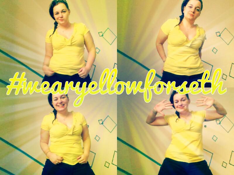 trisztin's tweet photo. #wearyellowforseth. :)** from Budapest http://t.co/epj66OTOdr