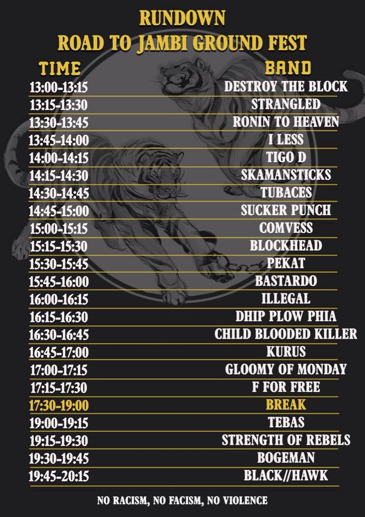 Yuuuhhuuu RUNDOWN "ROAD TO JAMBI GROUND FEST 2015"  @Blckhwkhc