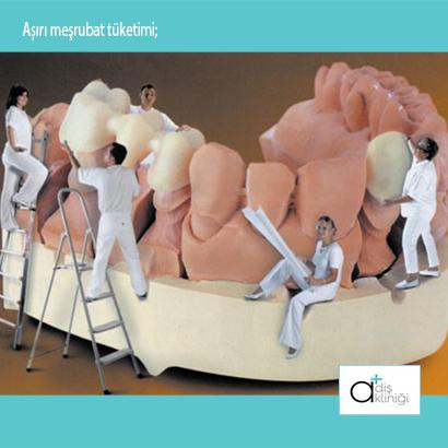 Diş çürümesine vesile olan yüksek asitli ve şekerli sıvılardan uzak durun.