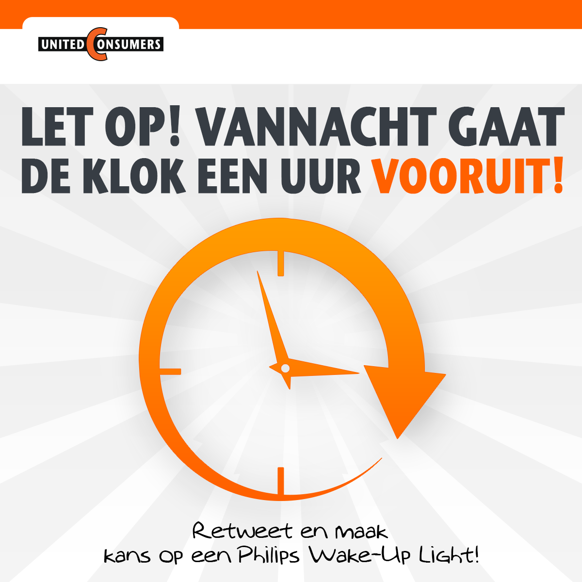 Unitedconsumers On Twitter Let Op Vannacht Gaat De Klok Een Uur Vooruit Retweet En Maak Kans Op Een Philips Wake Up Light Zomertijd Http T Co Cxwuqjyco7