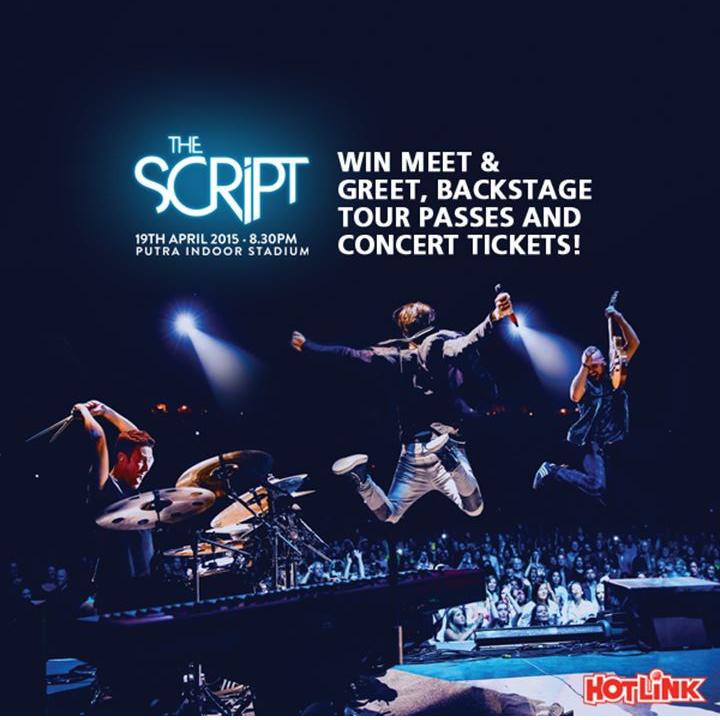 ScriptMalaysia's tweet image. [MALAYSIA] Want to WIN MEET &amp;amp; GREET passes to The Script live in KL? Heres how! #HotlinkTheScript #TheScriptNSWSTour