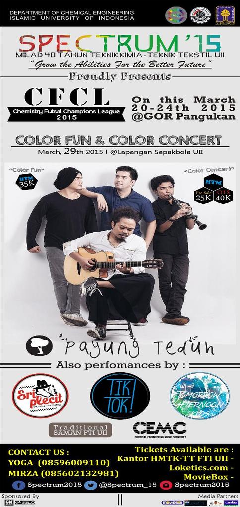 Dan JOGJA! Minggu 29/03/15 jgn lewatkan pararara bareng PayTed di SPECTRUM 15 @ Lapangan Bola UII. Info <a href="/Spectrum_15/">SPECTRUM2015</a>