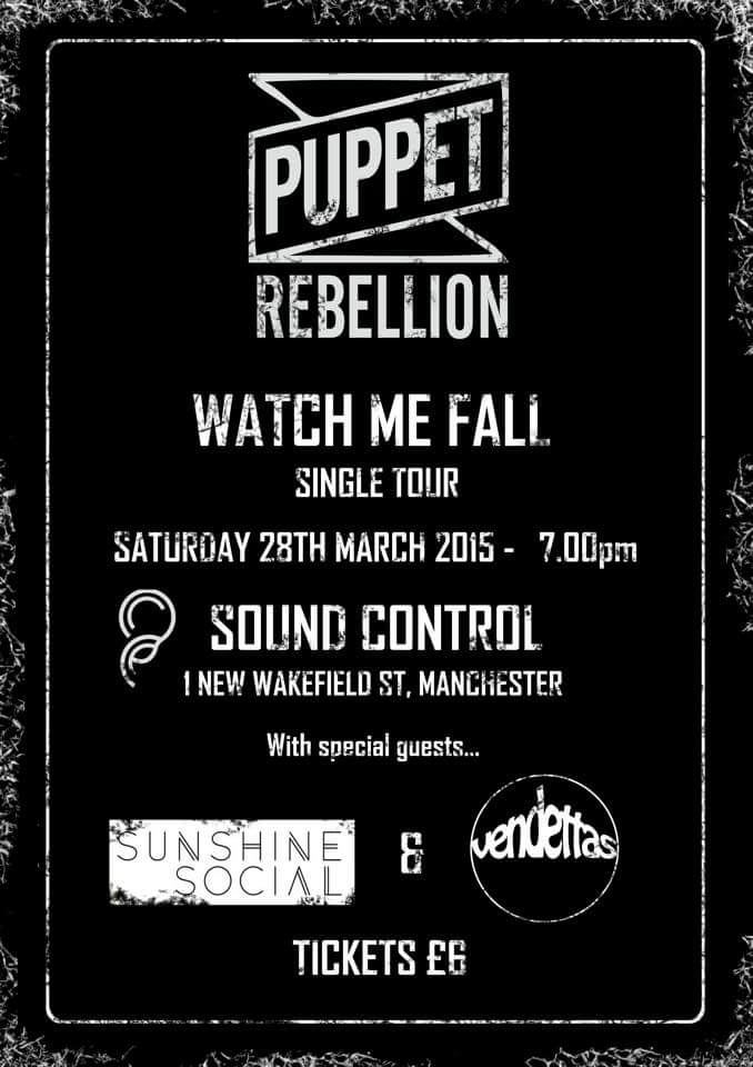 Hottest gig in town tomorrow night
<a href="/PuppetRebellion/">Puppet Rebellion</a> plus support down <a href="/soundcontrolmcr/">Sound Control</a>