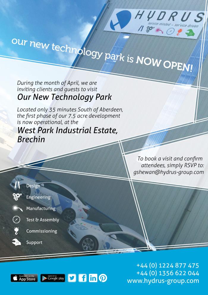 HydrusGroup's tweet photo. During April, we will be offering client facility tours of our new Technology Park in Brechin. RSVP today! http://t.co/j3lWyUGPIj