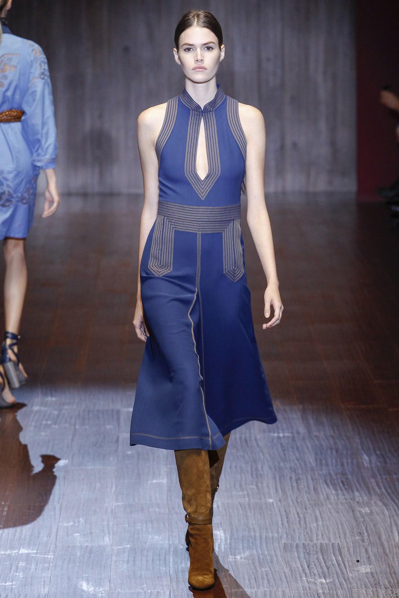 BritishVogue's tweet image. How to wear the new Seventies skirt: vogue.uk/rrX3vi