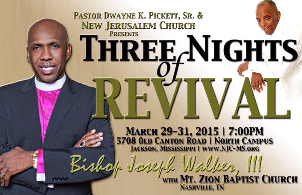 NJCMS's tweet photo. Join us starting this Sunday for 3 nights of revival with @JosephWalker3 !! @PastorPick #NJCMS http://t.co/CfOCVH5gxL