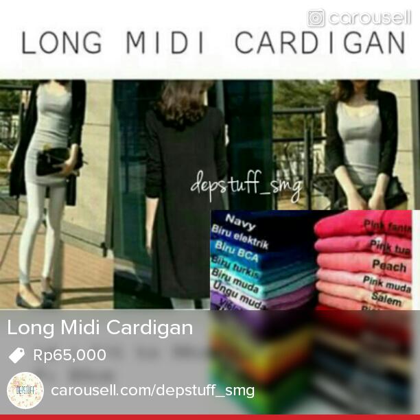 rifadep's tweet photo. Selling Long Midi Cardigan Rp65,000 https://t.co/ldsBAIaIfR #carousell @carousell_id http://t.co/WTLzSf6uWK