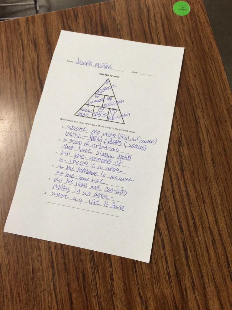 MsRuizWAMS's tweet photo. High yield strategies for the week!human timeline, tchart and vocabulary pyramid http://t.co/UtlIHrG91y