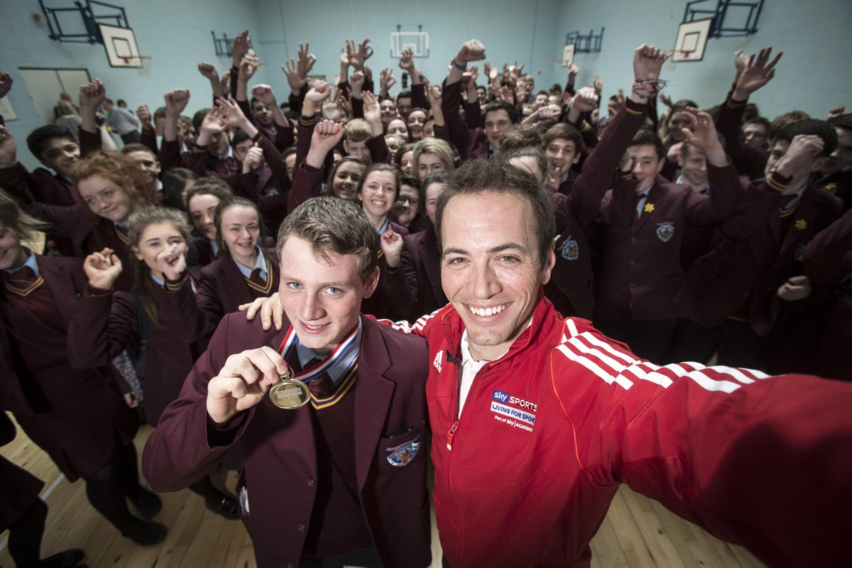 SkySports's tweet photo. Nick Dougherty &amp; Rory McIlroy surprise Northern Ireland @SkyAcademy #LivingForSport winner http://t.co/dXHPKl2xey http://t.co/DRrRA6tAwK
