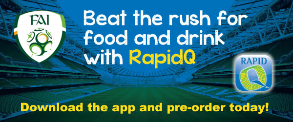 CompassGroupIRL's tweet photo. You won't miss a second of the action when you pre-order your Food &amp; Drink with #RapidQ @Avivastadium Sunday #IRLPOL http://t.co/Mm8TqBE7xR