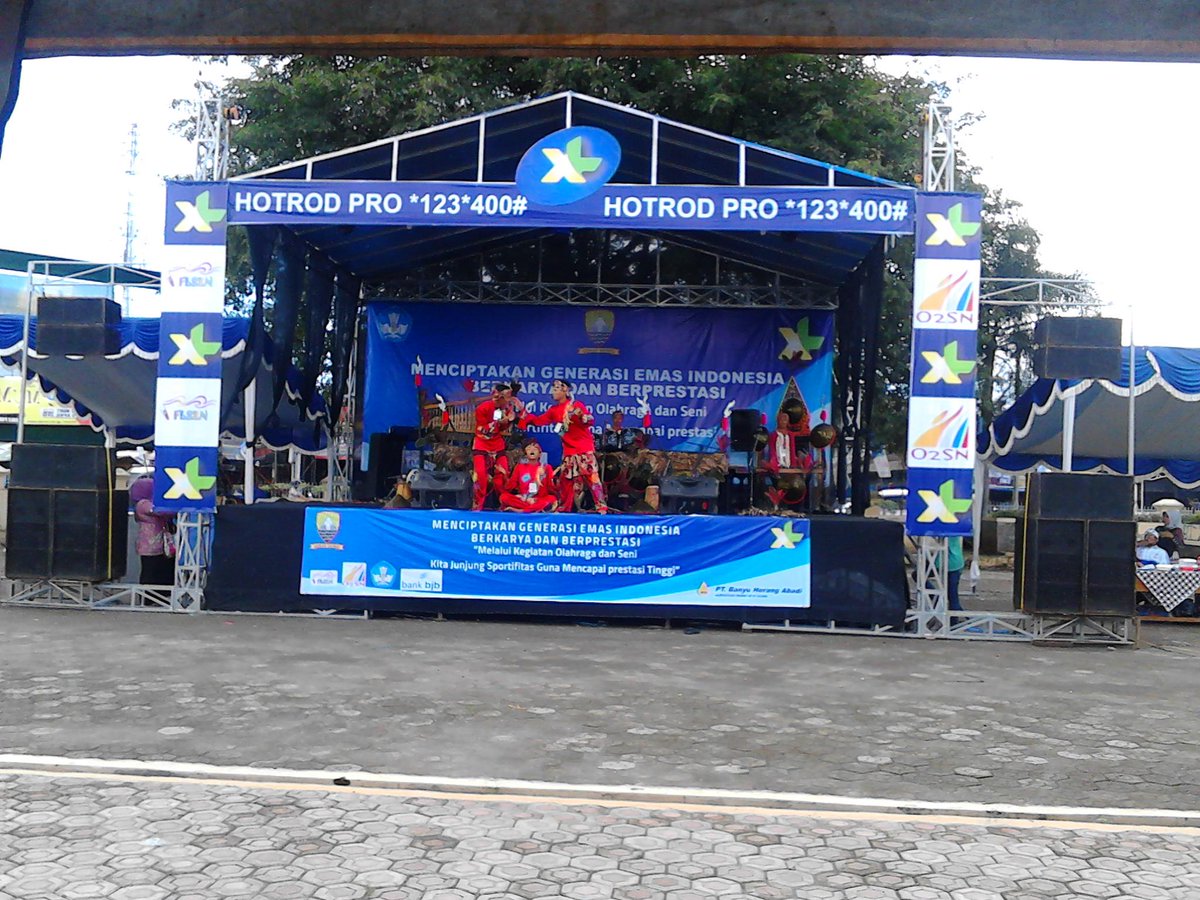 Megahnya main stage event Olimpiade Siswa Nasional kab.Sumedang