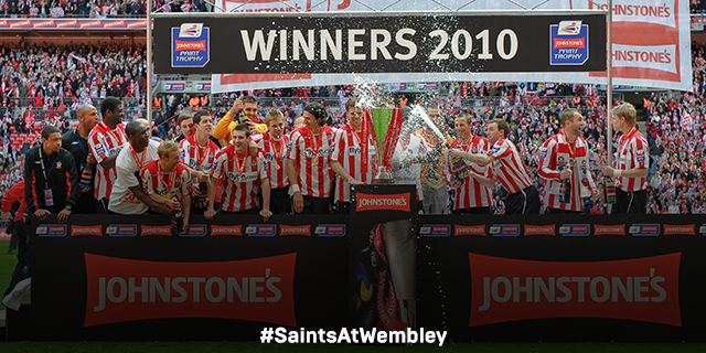 SouthamptonFC's tweet photo. Tomorrow marks five years since #SaintsFC won the @JP_Trophy. Share your memories of that day using #SaintsAtWembley. http://t.co/02pZxe6Cdc