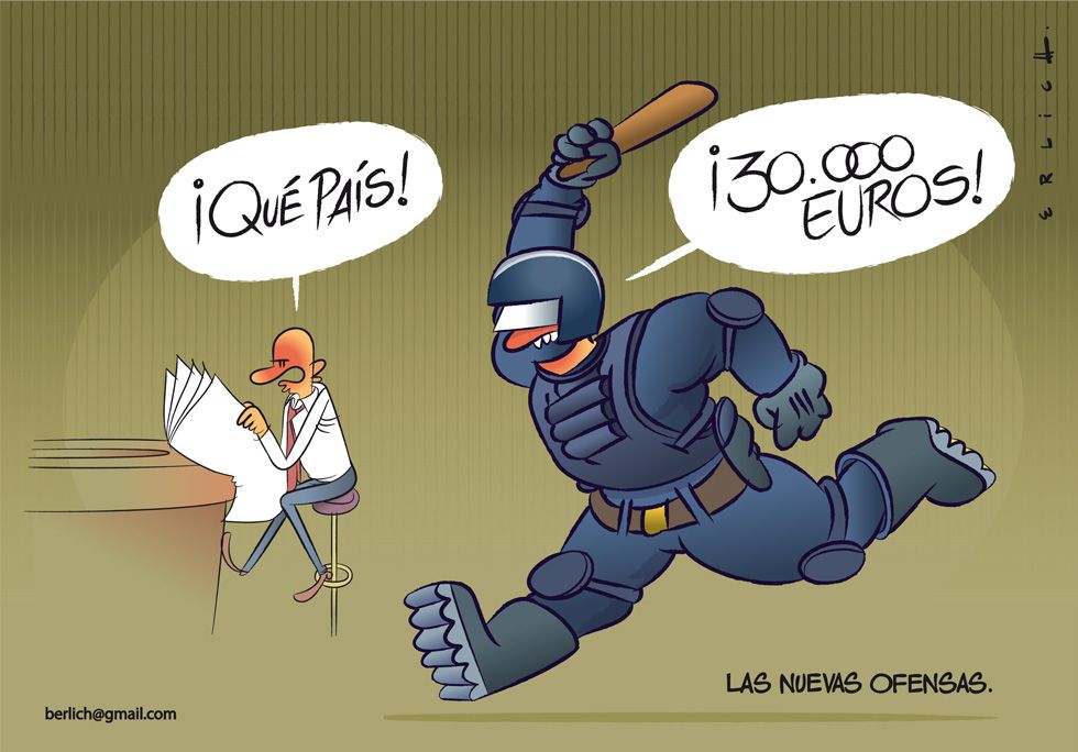 berlich's tweet photo. Entró en vigencia en España la Ley Mordaza de Rajoy. 
http://t.co/pgYbHVFHK6 http://t.co/TnUh505D6U